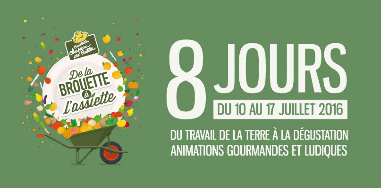 Chapeau de paille De la brouette à l'assiette